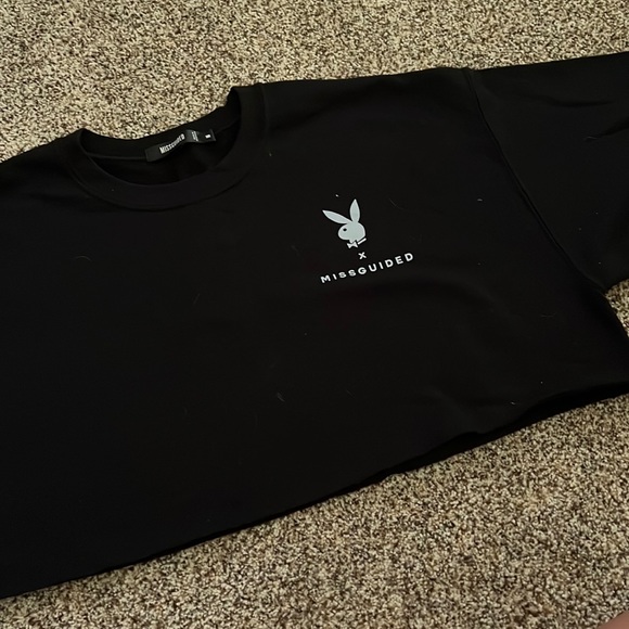 Missguided x PlayBoy collab, size medium cropped sweater - Picture 2 of 4